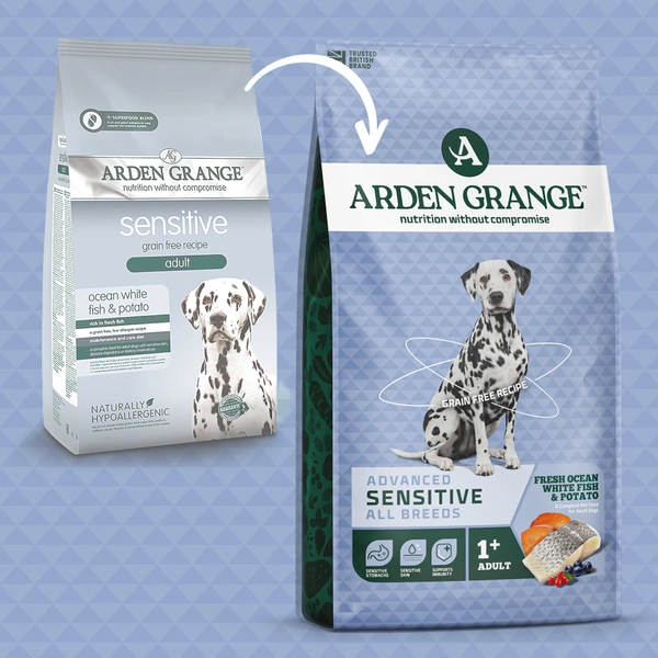 Arden grange dog sensitive adult fish&potato 12 kg Hondenvoer - afbeelding 1
