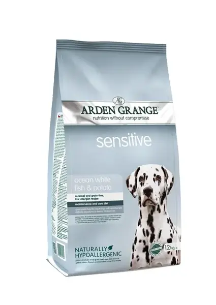 Arden grange dog sensitive adult fish&potato 12 kg Hondenvoer