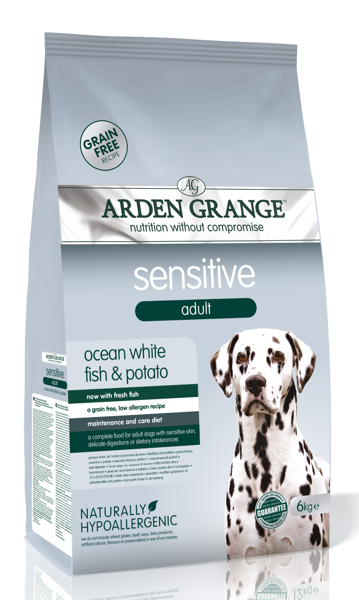 Arden grange dog sensitive adult fish&potato 6 kg Hondenvoer - afbeelding 1