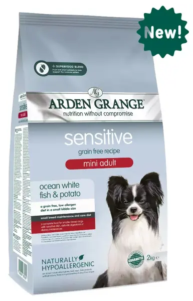 Arden grange dog sensitive adult mini fish&potato 2 kg Hondenvoer - afbeelding 1