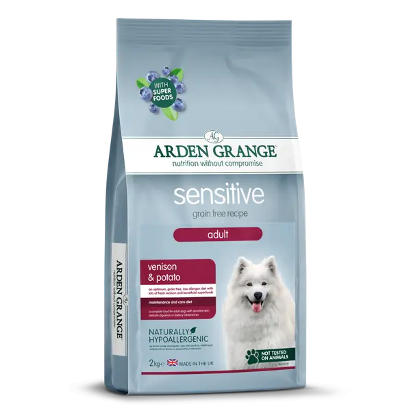 Arden Grange dpg adult sensitive venison&potato grain free 2kg - afbeelding 1