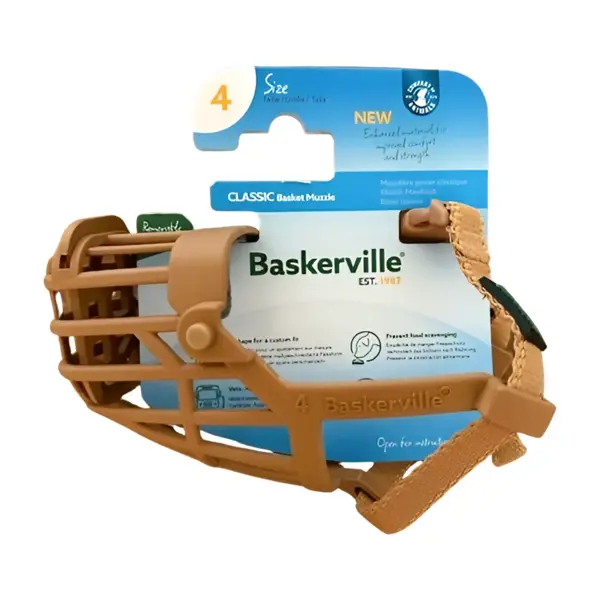Baskerville muzzle classic maat 4 muilkorf - afbeelding 1