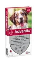 Advantix hond 250/1250 10kg tot 25kg 4 pipetten