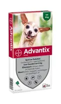 Advantix hond 40/200 tot 4kg 6 pipetten