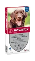 Advantix hond 400/2000 25kg tot 40kg 4 pipetten