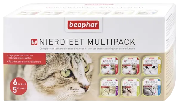 Beaphar nierdieet kat mp 6x100 gram