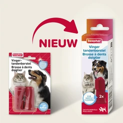 Beaphar vingertandenborstel 2 stuks - afbeelding 2