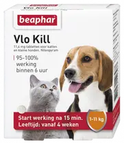Beaphar vlo kill hond tot 11 kg 6 vlooientabletten