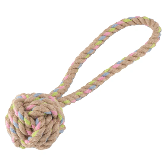 Beco Rope hemp ball with loop large - afbeelding 1