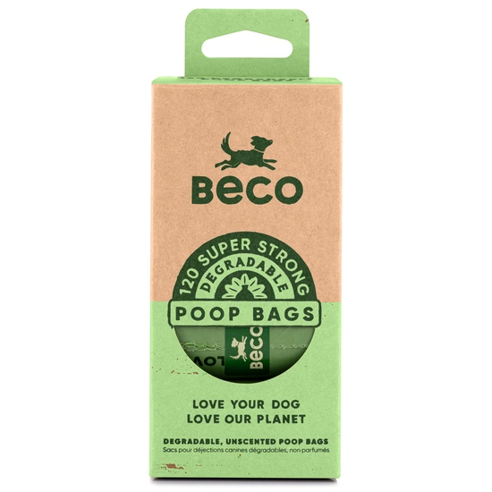 Becopets beco bags 48 stuks (4x12) composteerbare poepzakjes - afbeelding 1