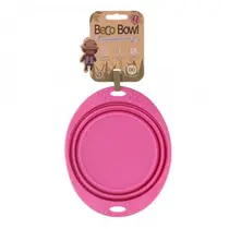 Becopets travel bowl small pink