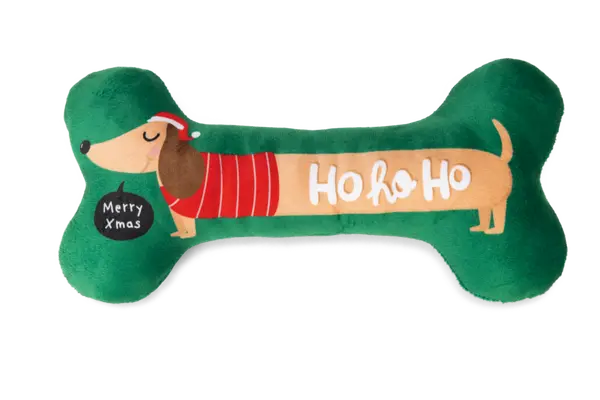 Beeztees kerst bot groen hondenspeelgoed - afbeelding 1