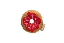 Beeztees kerst donut zonder piep hondenspeelgoed - afbeelding 2