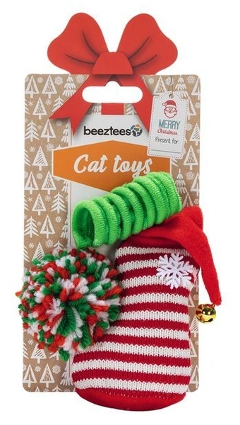 Beeztees kerst fun 3 stuks met catnip - afbeelding 1