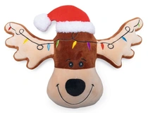 Beeztees kerst knuffel rudolf met piep hondenspeelgoed