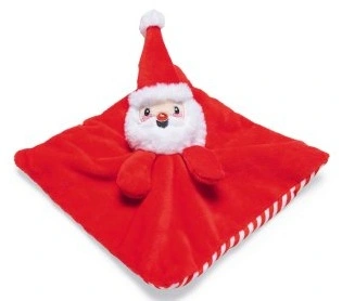 Beeztees kerst knuffeldoek kerstman met piep hondenspeelgoed - afbeelding 1