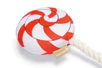 Beeztees kerst lolly met touw&piep hondenspeelgoed - afbeelding 5