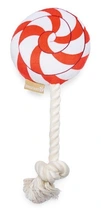 Beeztees kerst lolly met touw&piep hondenspeelgoed - afbeelding 1