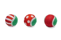 Beeztees kerst tennisballen 3 stuks kattenspeelgoed - afbeelding 4