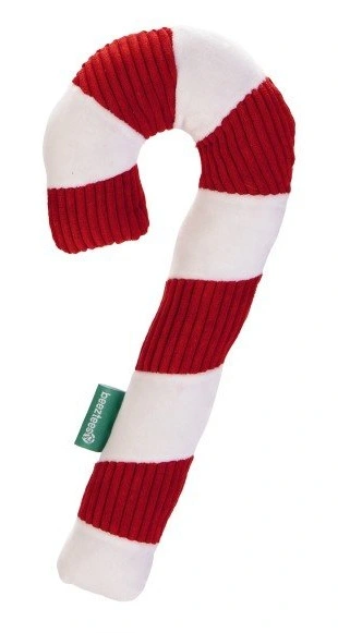 Beeztees kerst zuurstok rood/wit 33cm hondenspeelgoed - afbeelding 1