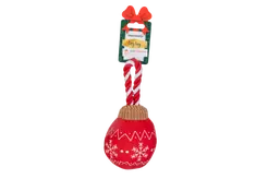 Beeztees kerstbal twinkle rood hondenspeelgoed - afbeelding 1