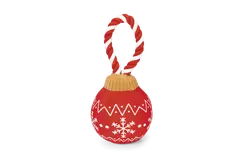 Beeztees kerstbal twinkle rood hondenspeelgoed - afbeelding 2