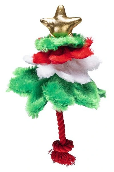 Beeztees kerstboom met touw hondenspeelgoed - afbeelding 1