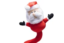 Beeztees kerstman spiraal knuffel met piep hondenspeelgoeed - afbeelding 5