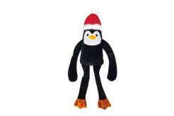 Beeztees kerstpinguin pingy zwart hondenspeelgoed - afbeelding 2