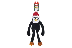 Beeztees kerstpinguin pingy zwart hondenspeelgoed - afbeelding 1