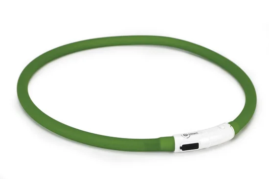 Beeztees veiligheidsband met led lampjes groen 70 cm - afbeelding 1