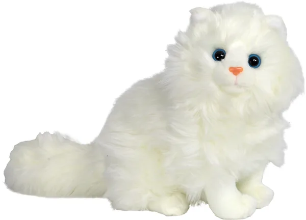 Boony decoration kat zittend pluche wit 30 cm - afbeelding 1