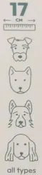 Boony veiligheid/contourschaar recht 17 cm hond - afbeelding 2
