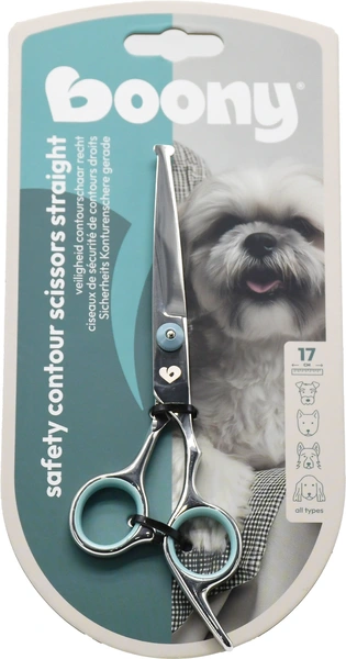 Boony veiligheid/contourschaar recht 17 cm hond - afbeelding 1