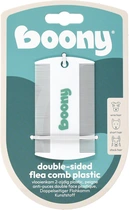 Boony vlooienkam 2-zijdig plastic wit hond/kat - afbeelding 1