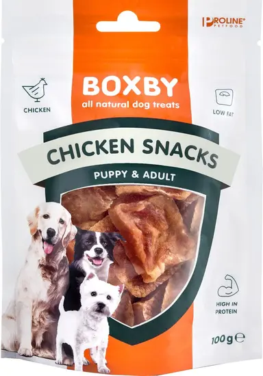 Boxby chicken snacks adult 100 gram - afbeelding 1