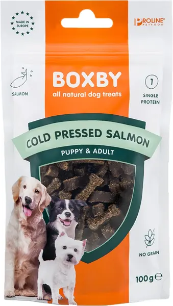 Boxby cold pressed salmon no grain 100 gram - afbeelding 1