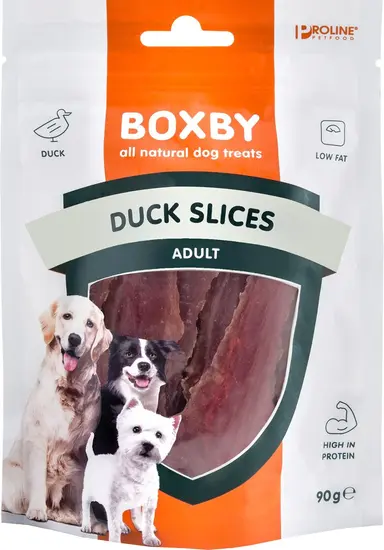 Boxby duck slices adult 90 gram - afbeelding 1