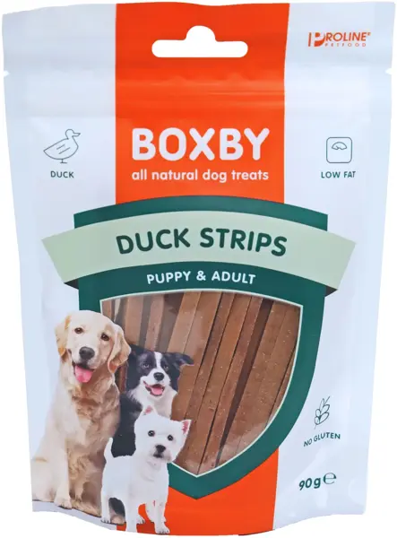 Boxby duck strips puppy&adult 90 gram