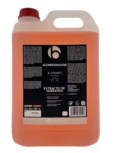 Bubbles Hydro Keratine Shampoo&Conditioner 5000 ml - afbeelding 1