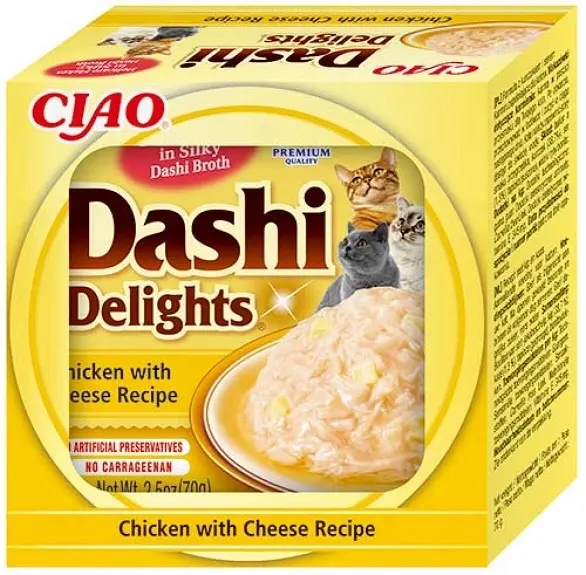 Ciao Dashi delights kip met kaas 70 gram kattenvoer - afbeelding 1