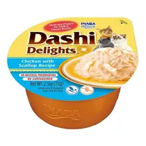 Ciao Dashi delights kip met sintjacobsschelp 70 gram kattenvoer - afbeelding 2