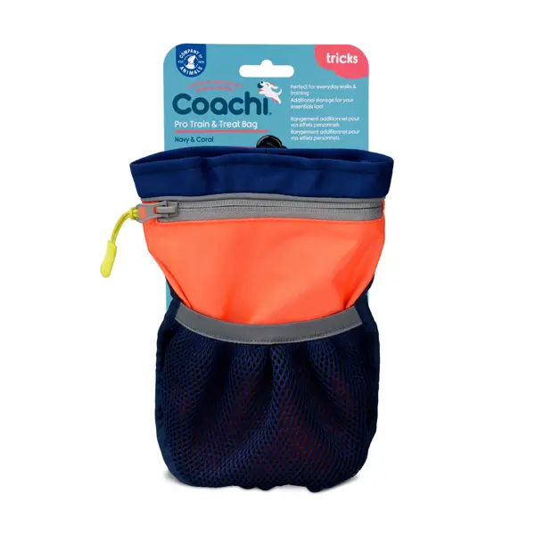 Coachi train&treat bag pro navy&coral