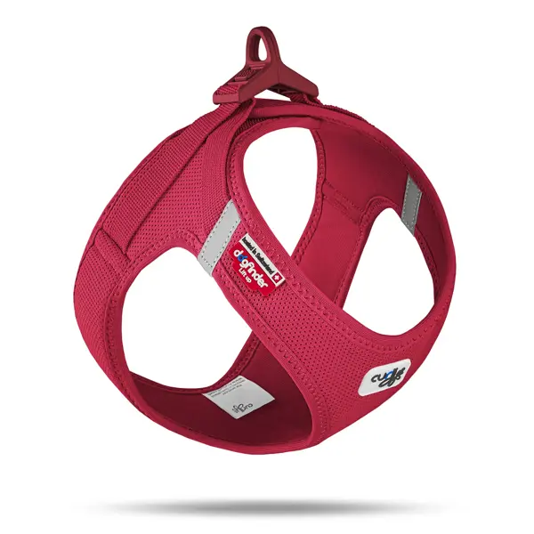 Curli Vest Harness clasp Air-Mesh red medium - afbeelding 1