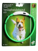 De Boon veiligheidsband led light 30-40cm groen - afbeelding 1