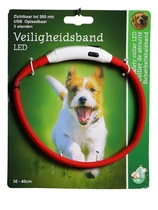 De Boon veiligheidsband led light 30-40cm rood - afbeelding 1