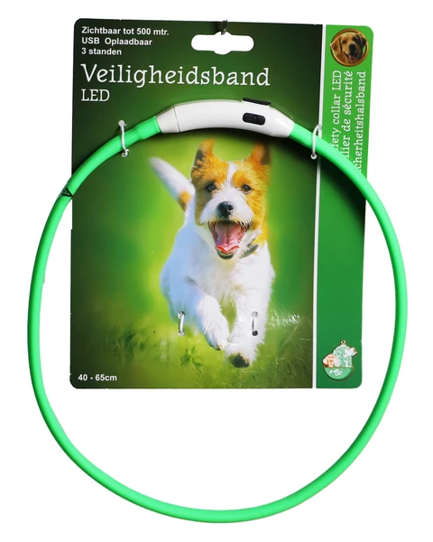 De Boon veiligheidsband led light 40-65cm groen - afbeelding 1