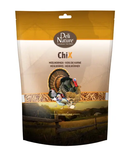 Deli Nature chix meelwormen 200 gram