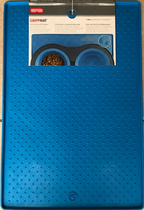Dexas pet bowl grippmat blauw medium - afbeelding 1