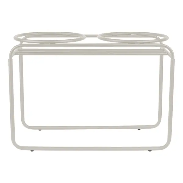 District 70 BUTLER metalen voerbakstandaard beige large - afbeelding 1